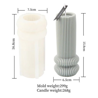 Cylindrical Tall Pillar Candle Molds